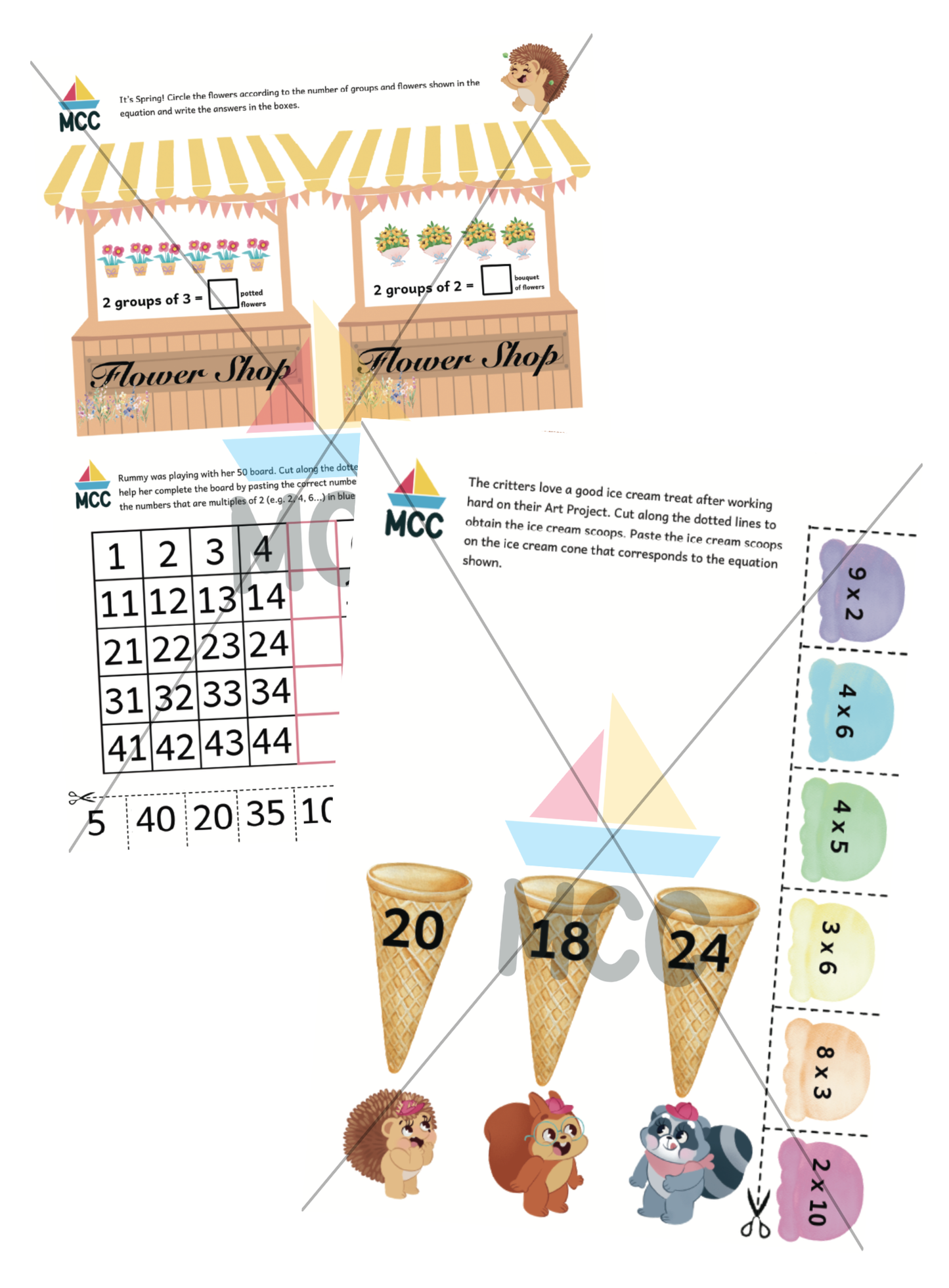 Multiplication - Play and Learn Extension Printable Pack (5-7yo)