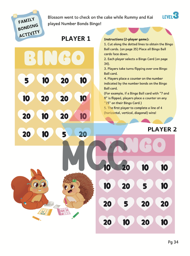 Numbers Bonds within 20 - Play & Learn Activity Book (5-7yo)