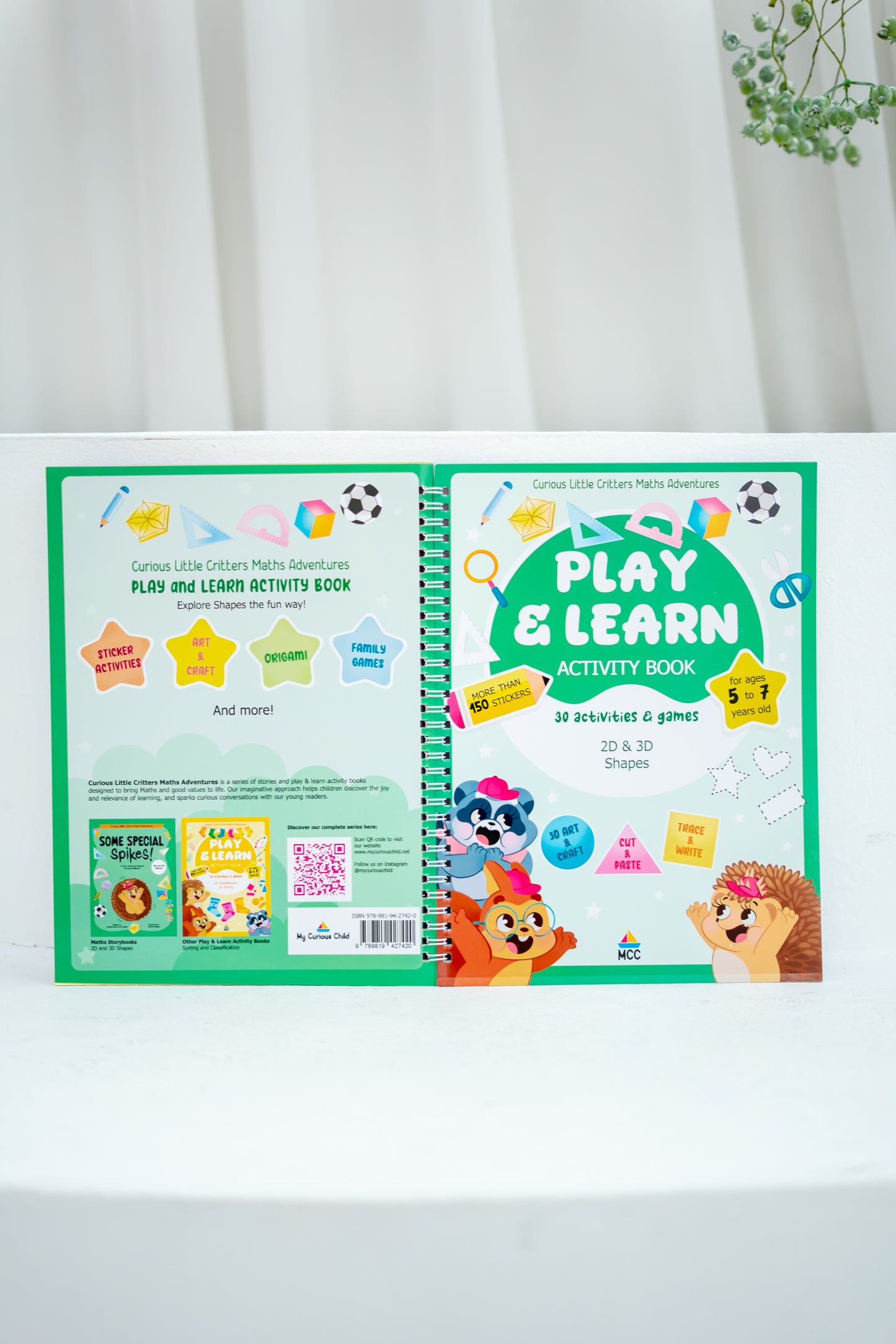 2D and 3D Shapes - Play & Learn Activity Book (4-7yo)