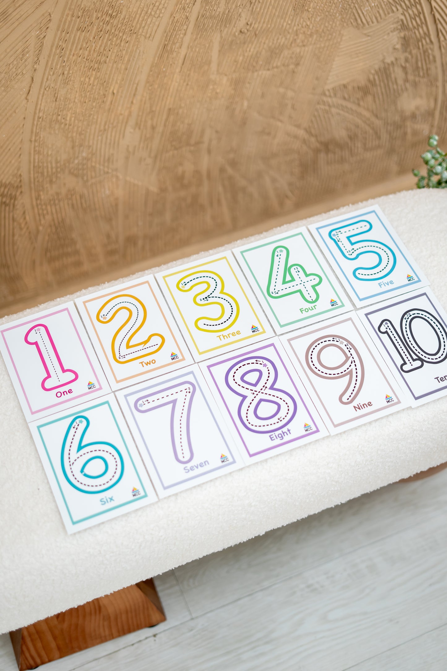Numbers 1 to 10 Reusable Tracing Cards