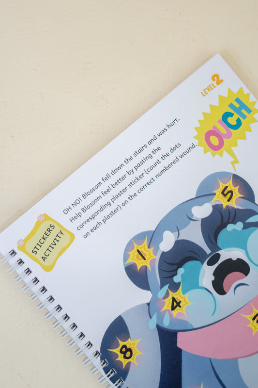 Counting to 10, One-to-one correspondence - Play & Learn Activity Book (3-7yo)