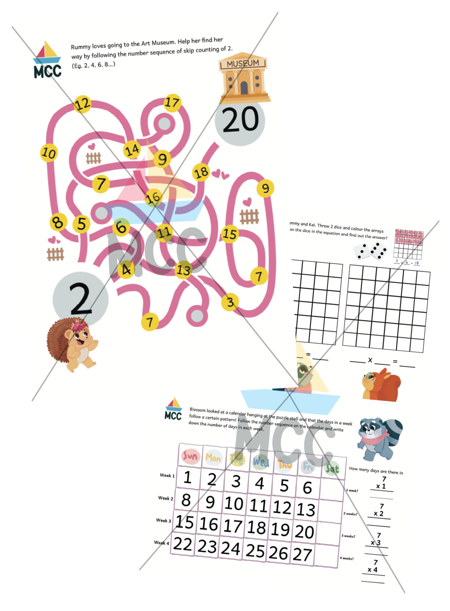 Multiplication - Play and Learn Extension Printable Pack (5-7yo)