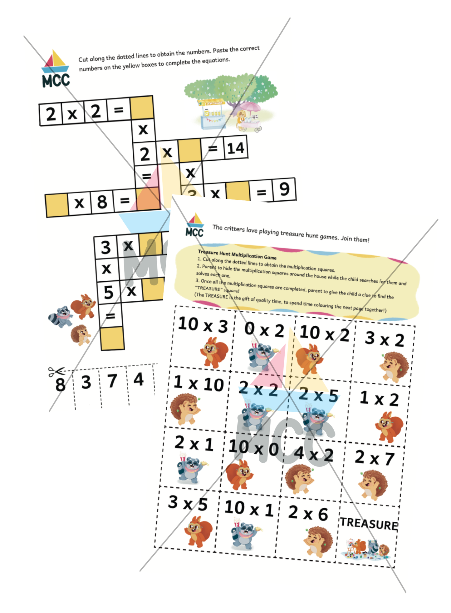 Multiplication - Play and Learn Extension Printable Pack (5-7yo)