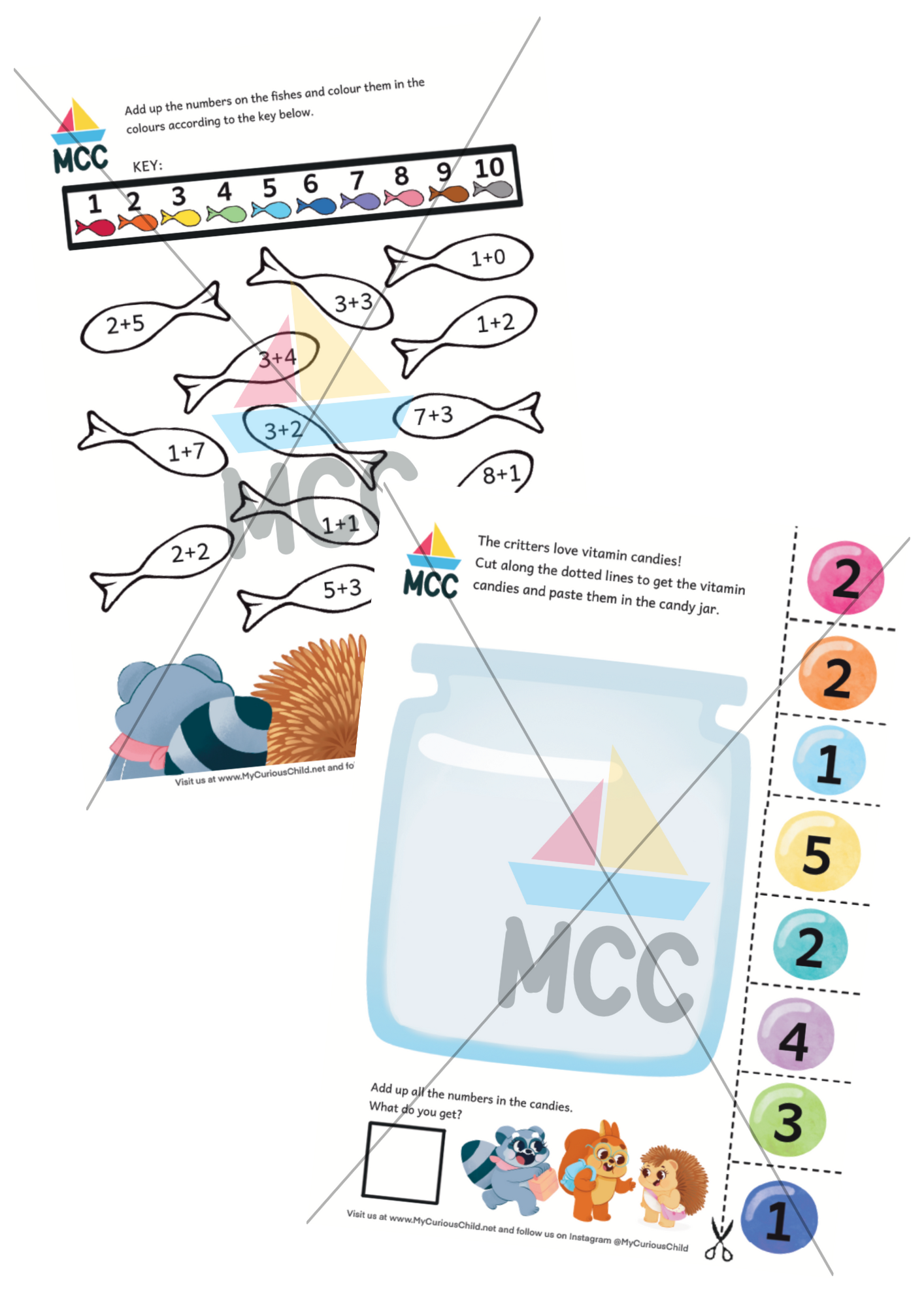 Play and Learn Extension Printable Pack - Addition and Subtraction