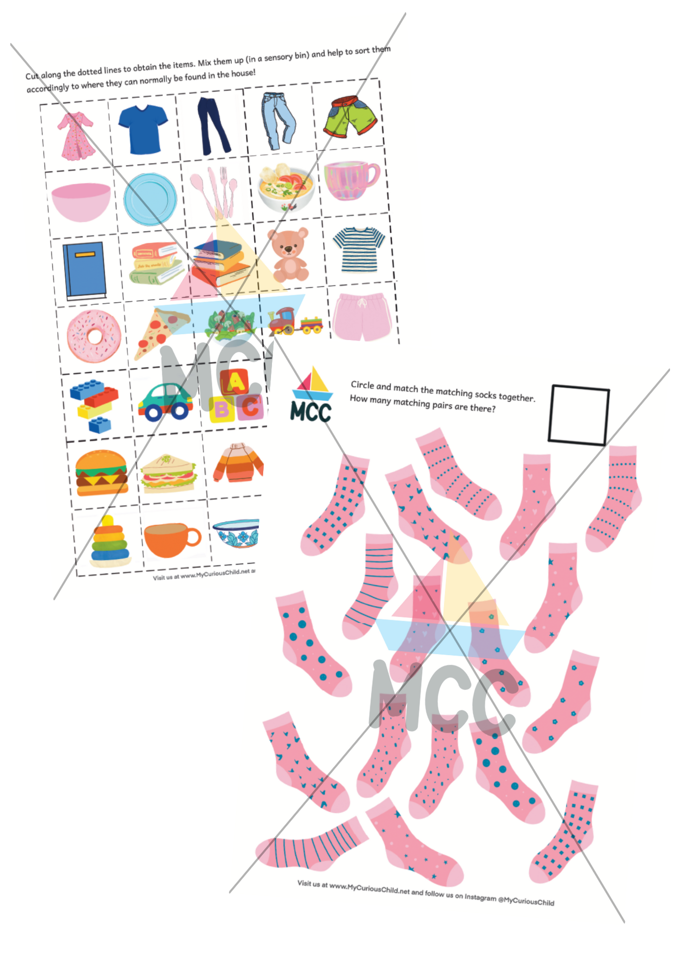 Play and Learn Extension Printable Pack - Classification, Sorting and Patterns