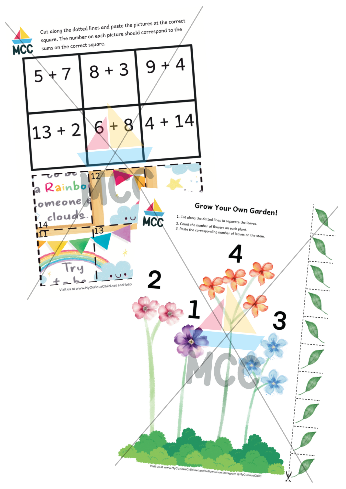 Play and Learn Extension Printable Pack - Addition and Subtraction