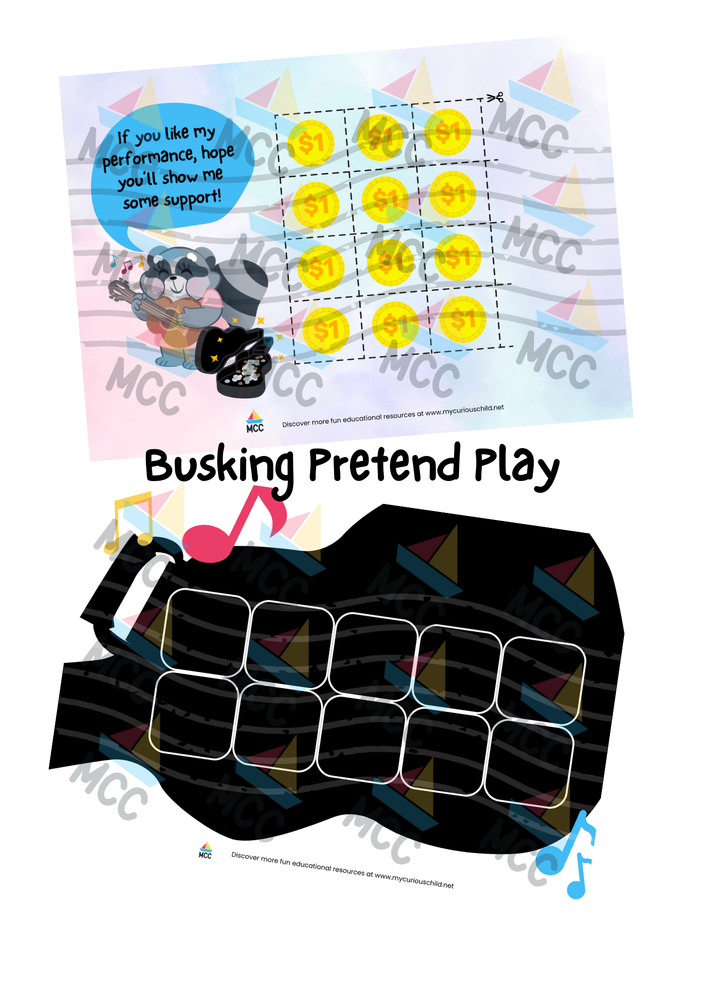Ten-Frame Pretend Play Printable Pack
