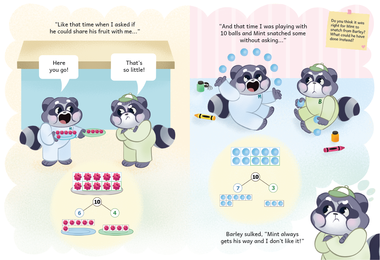 The Sweetest Coin - Number Bonds within 10, Learning the value of sharing