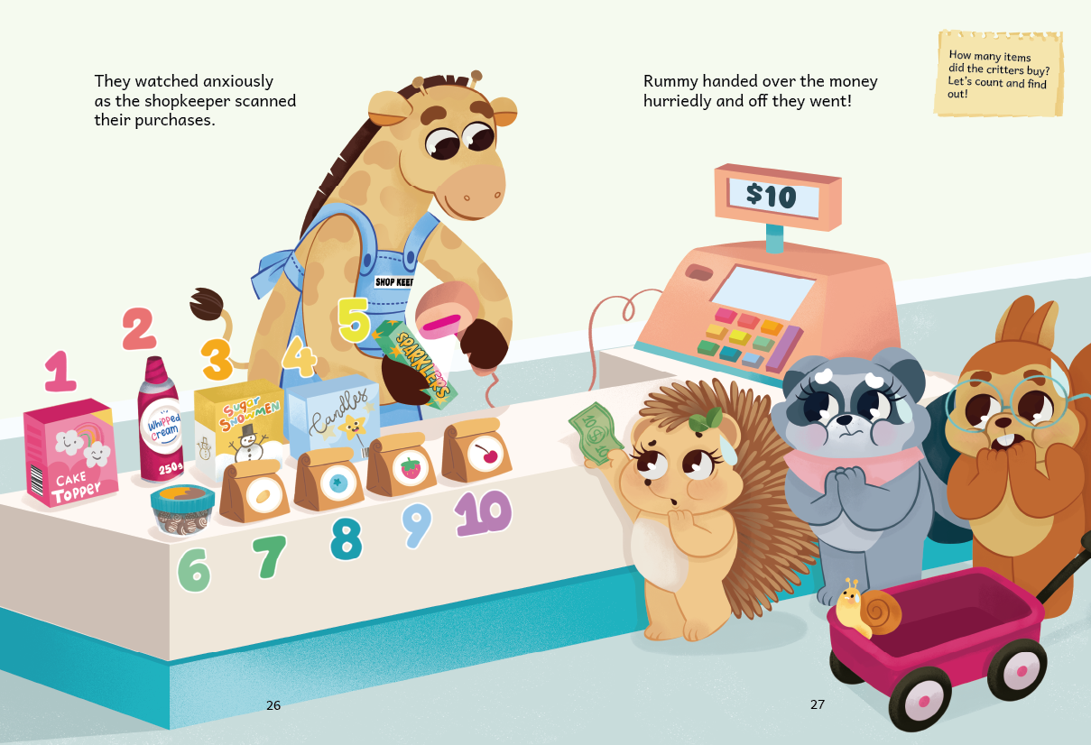 The Perfect Birthday - Numbers 1 to 10, Learning to be Grateful