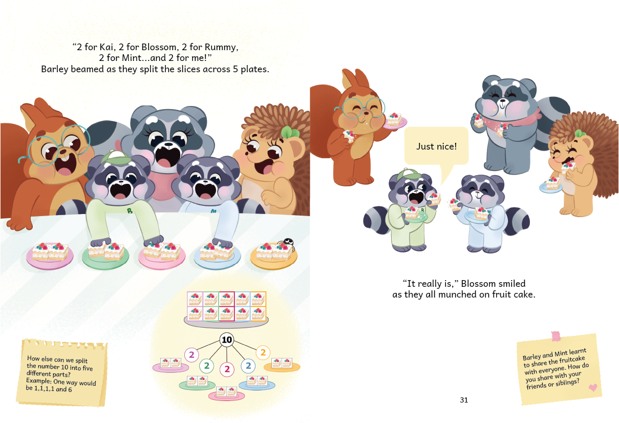 The Sweetest Coin - Number Bonds within 10, Learning the value of sharing