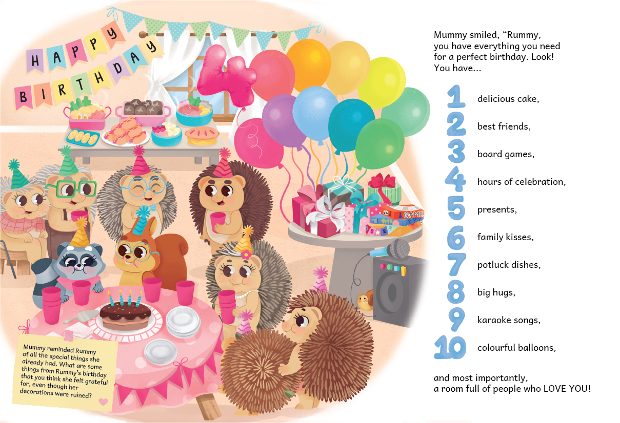 The Perfect Birthday - Numbers 1 to 10, Learning to be Grateful