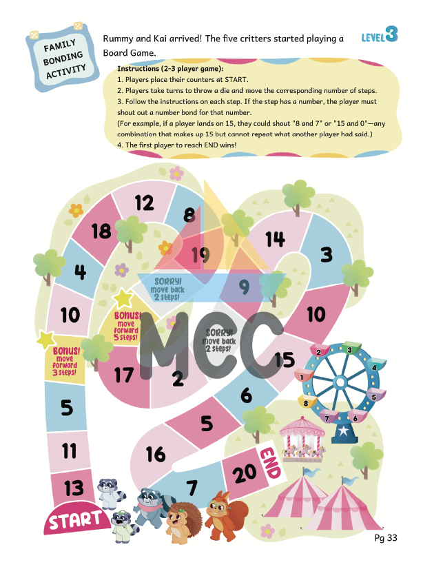 Numbers Bonds within 20 - Play & Learn Activity Book (5-7yo)