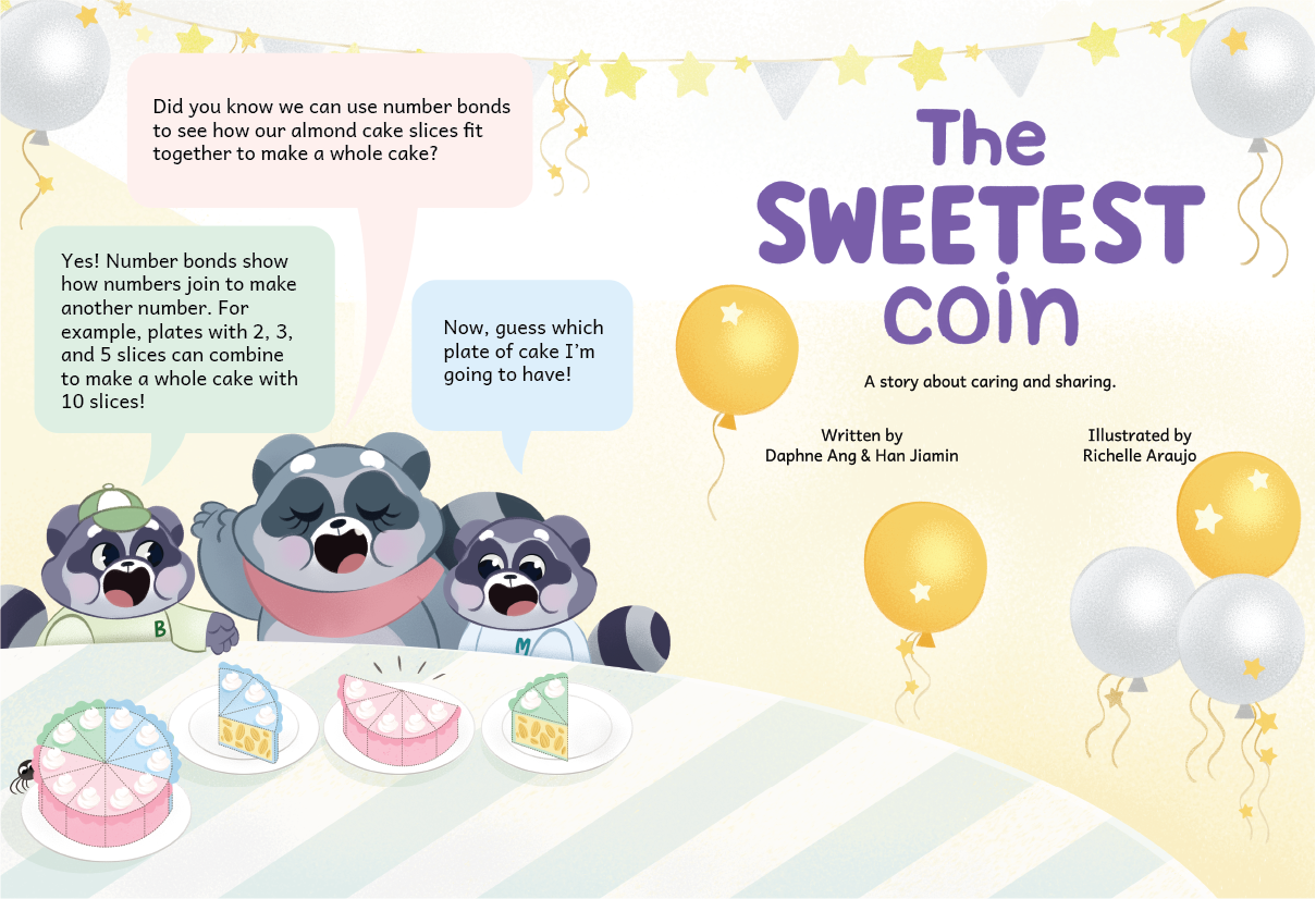 The Sweetest Coin - Number Bonds within 10, Learning the value of sharing