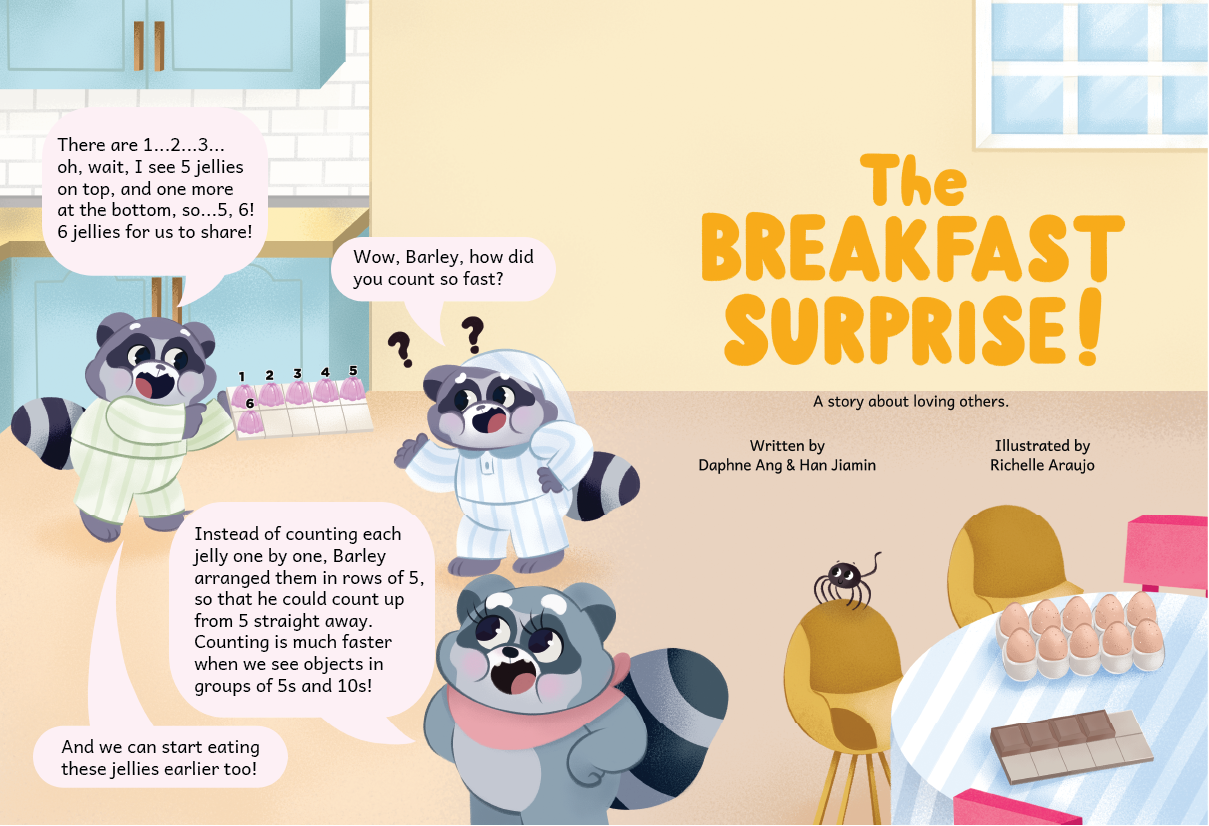 The Breakfast Surprise - Counting, One-to-one correspondence, Learning how to show Love