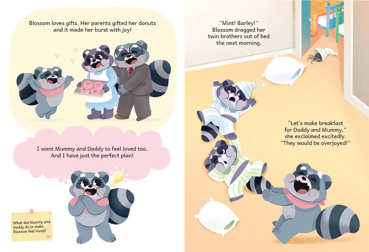 The Breakfast Surprise - Counting, One-to-one correspondence, Learning how to show Love