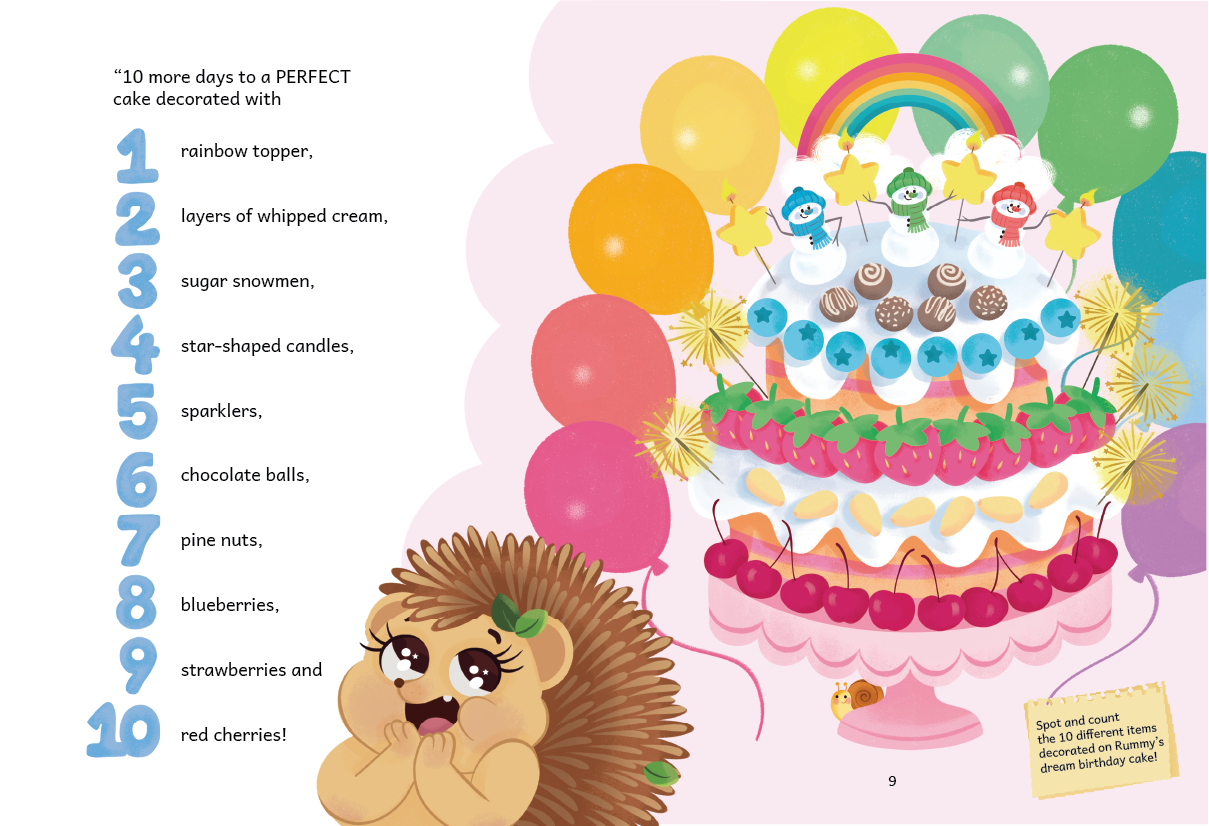 The Perfect Birthday - Numbers 1 to 10, Learning to be Grateful