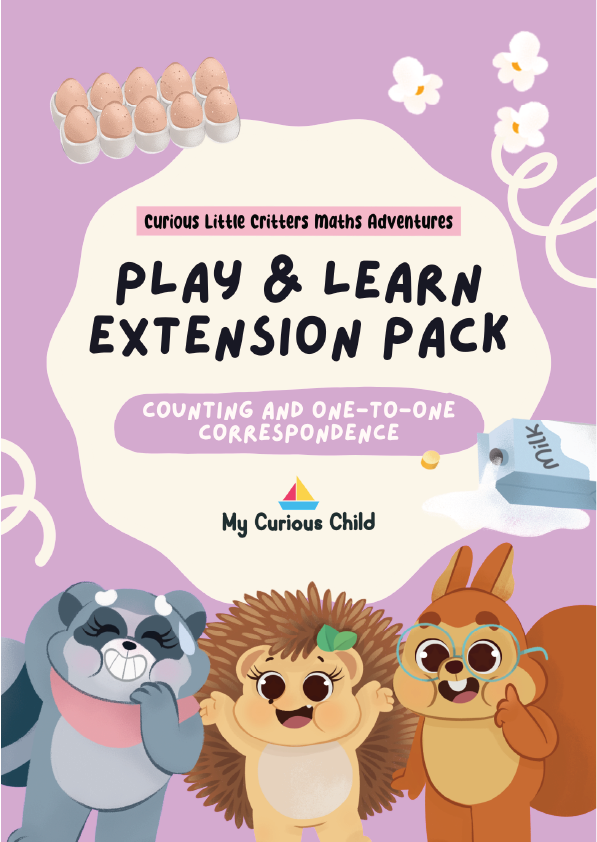 Counting and One-to-one correspondence - Digital Printable Pack(3-6yo)