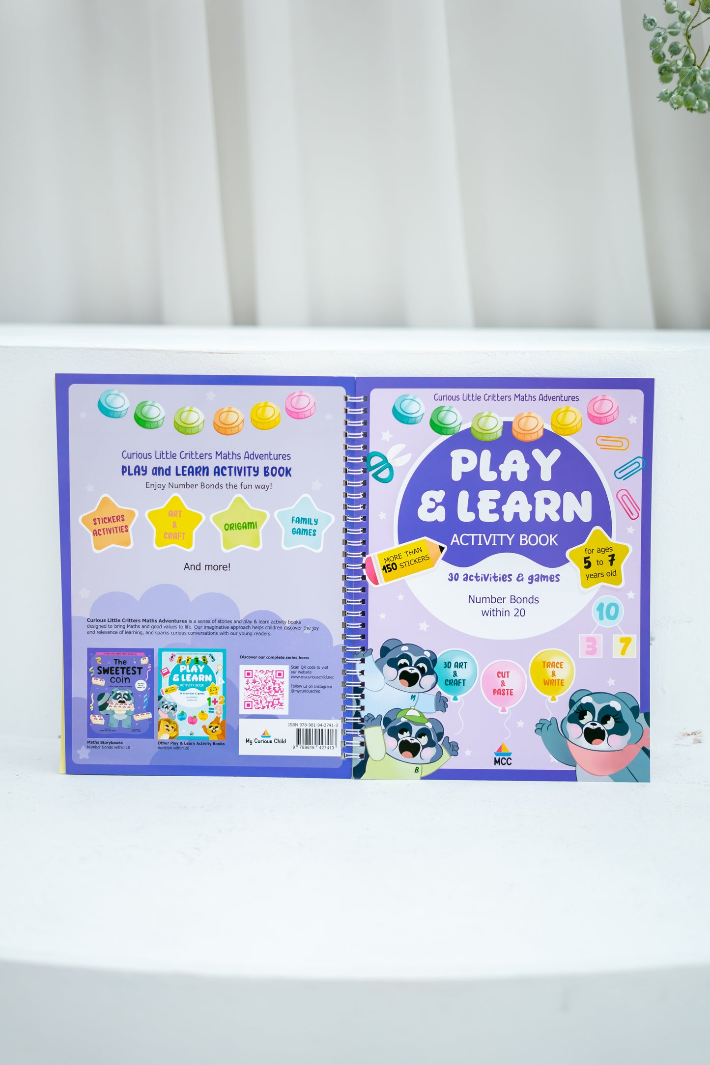 Numbers Bonds within 20 - Play & Learn Activity Book (4-7yo)