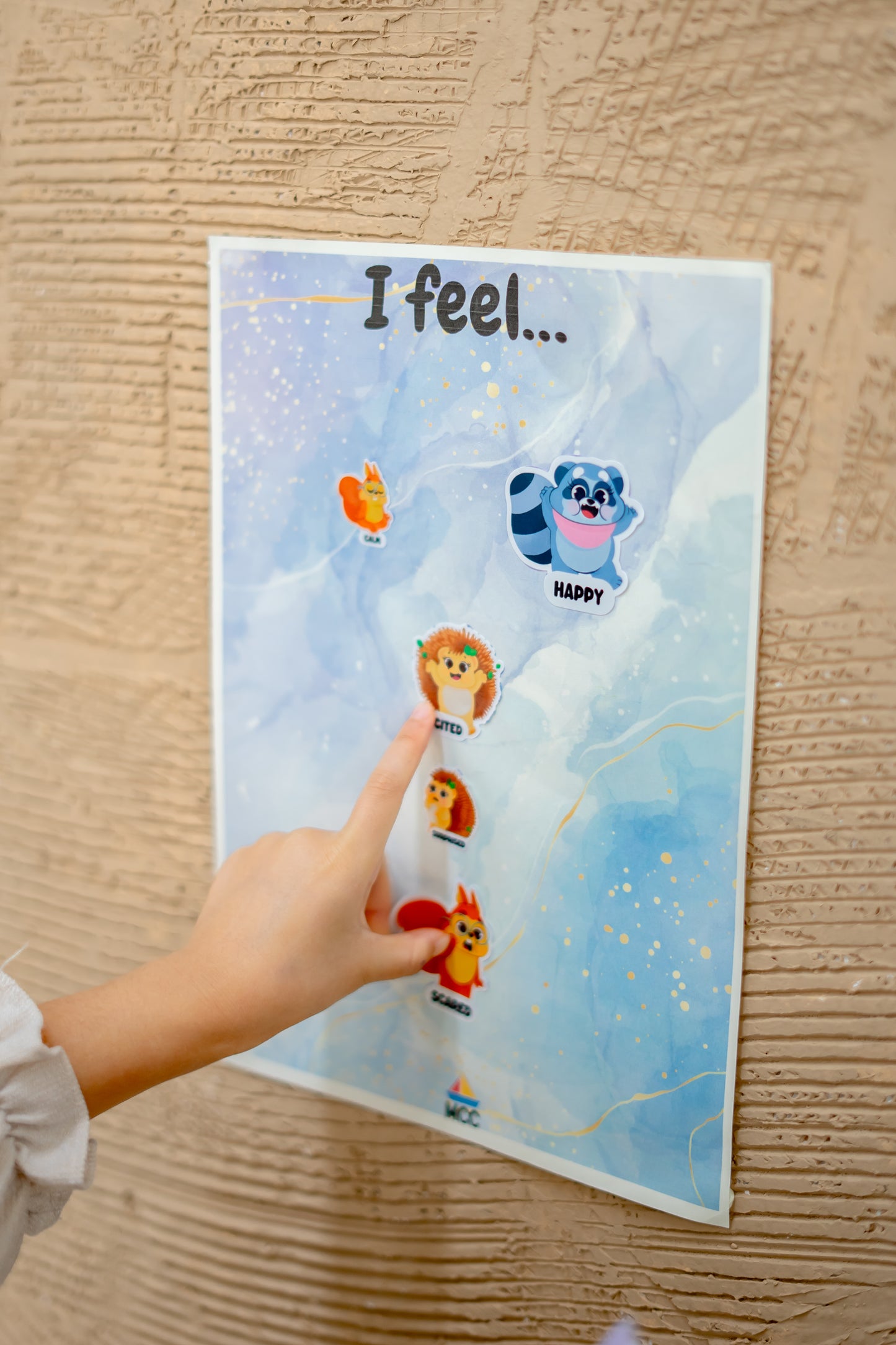 Emotions, Numbers, Colours Stickers Set