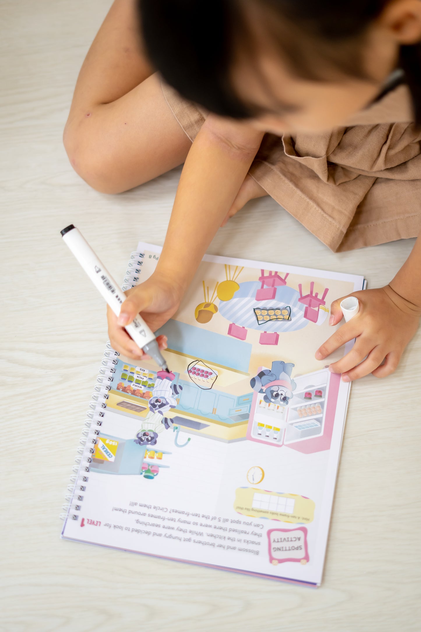 Counting to 10, One-to-one correspondence - Play & Learn Activity Book (3-7yo)