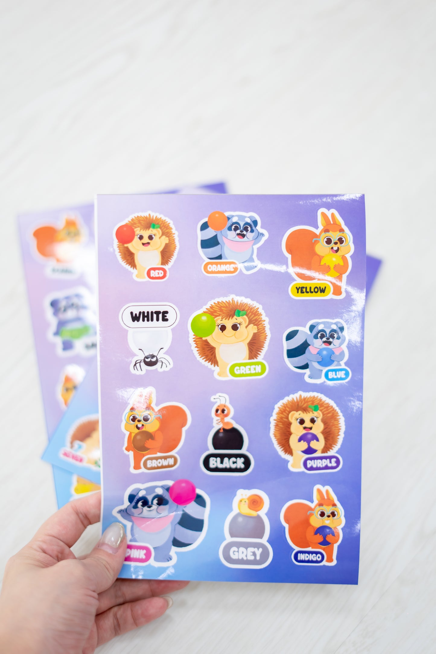 Emotions, Numbers, Colours Stickers Set