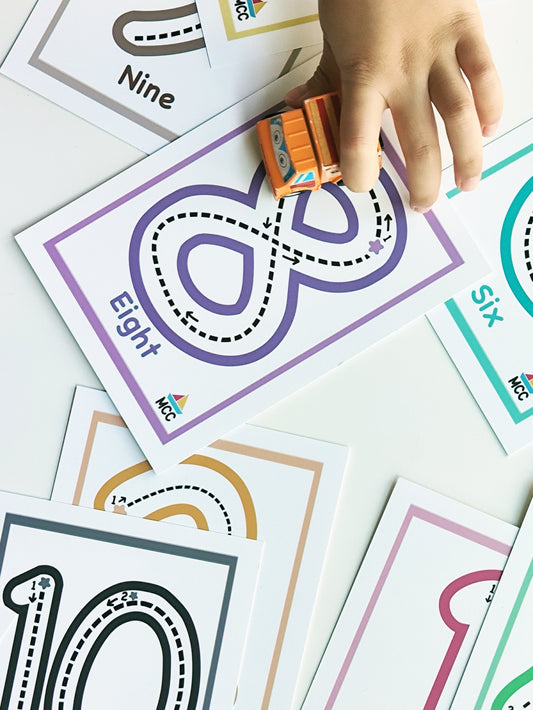 Numbers 1 to 10 Reusable Tracing Cards
