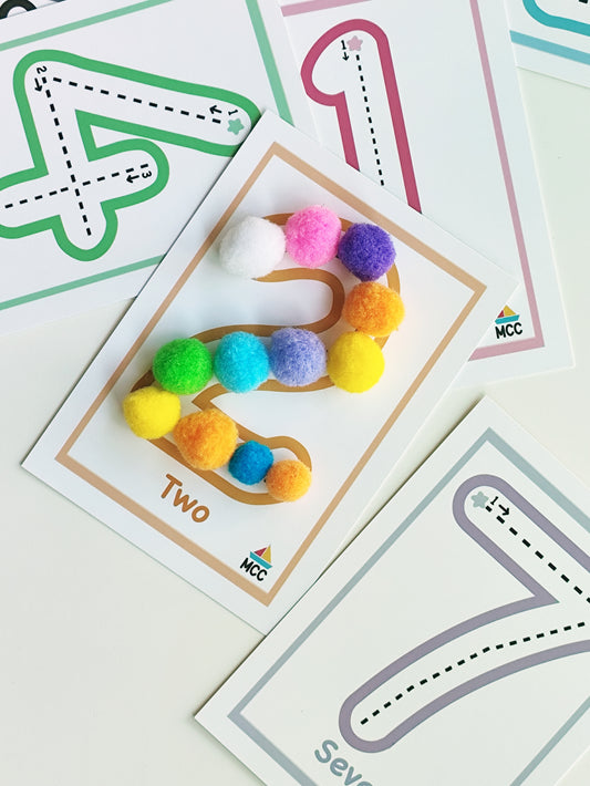 Numbers 1 to 10 Reusable Tracing Cards