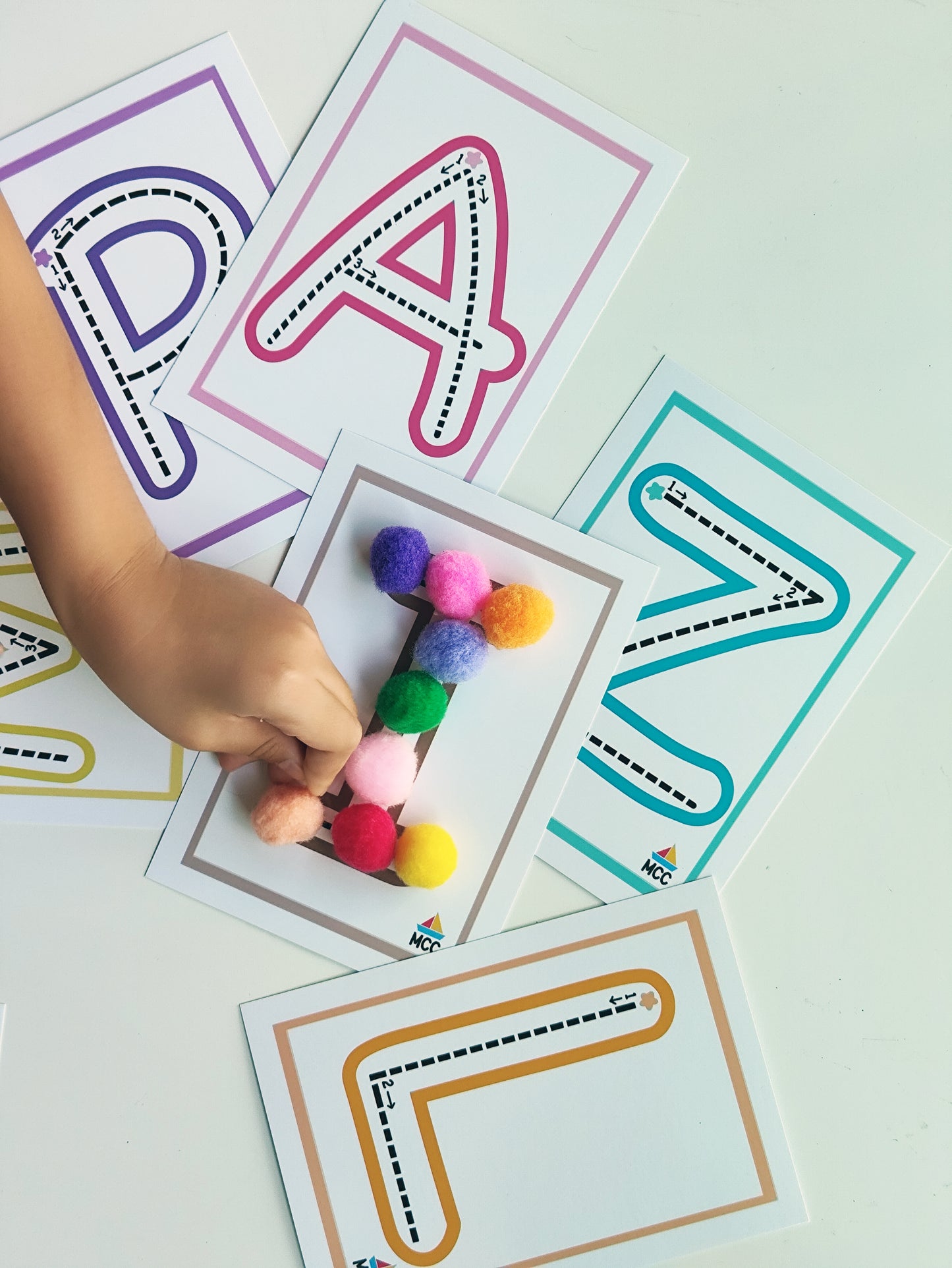 English Alphabet A to Z Reusable Tracing Cards