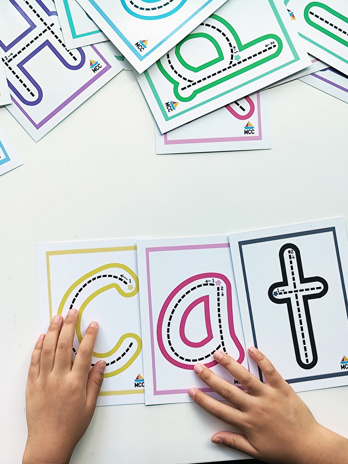 English Alphabet A to Z Reusable Tracing Cards