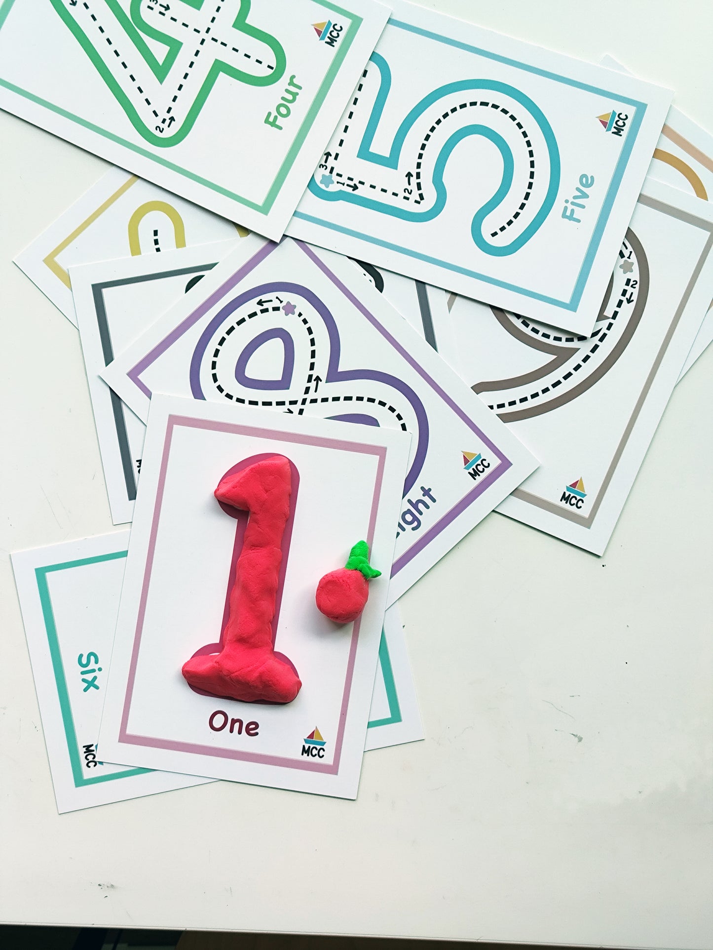Numbers 1 to 10 Reusable Tracing Cards