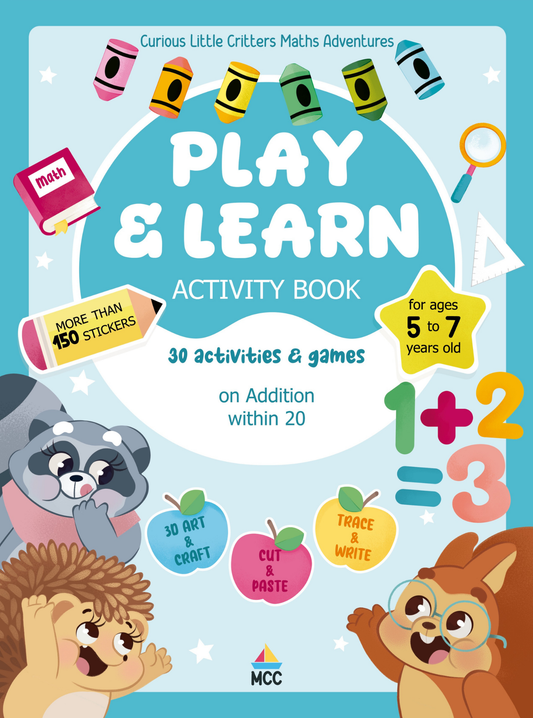 Addition within 20 - Play & Learn Activity Book (5-7yo)