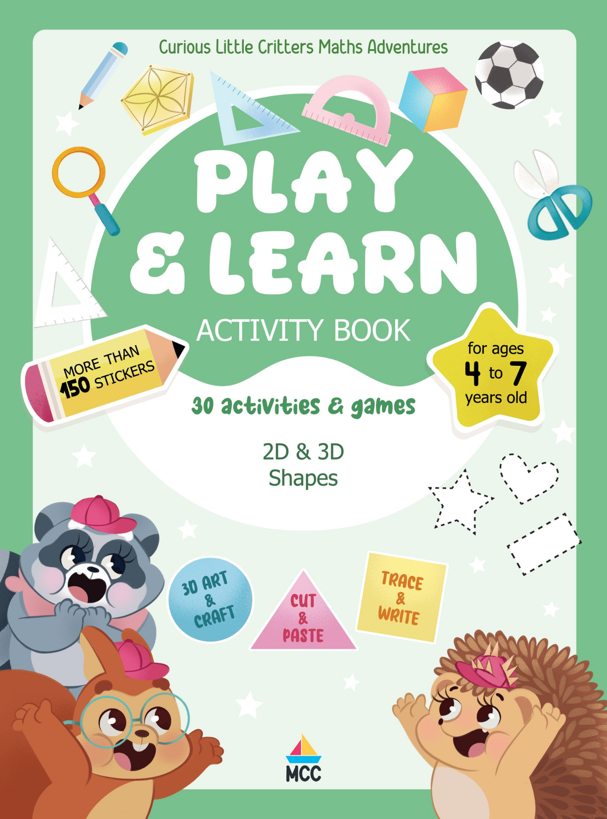 2D and 3D Shapes - Play & Learn Activity Book (4-7yo)