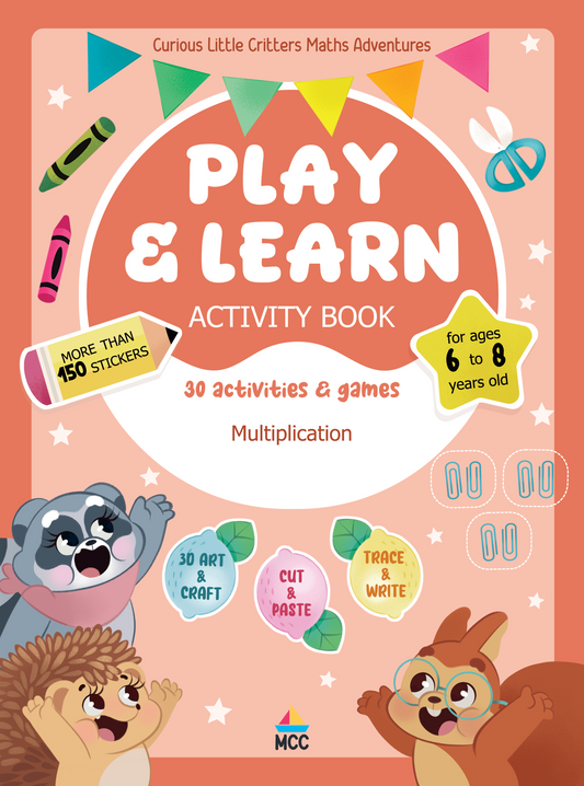Multiplication - Play & Learn Activity Book (6-8yo)